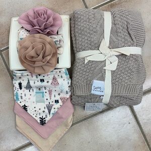 Kids Accessory Set - Pink and Tan